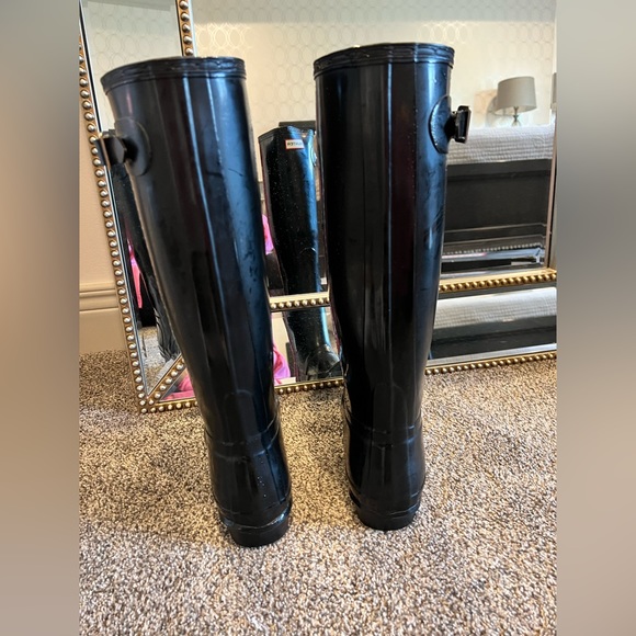 Hunter Black Gloss Rain Boot - Picture 3 of 8
